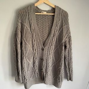 Grey button down cardigan